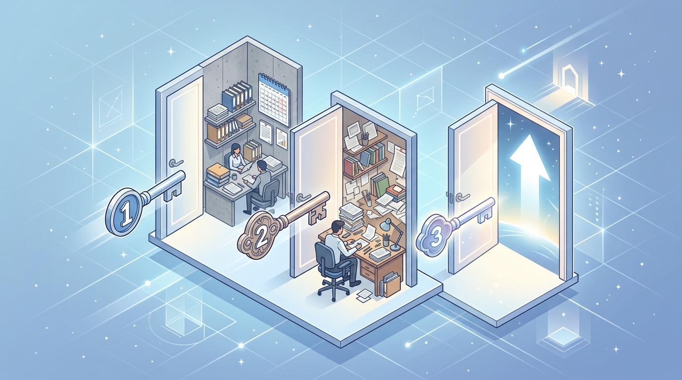 3つの鍵と3つのドア