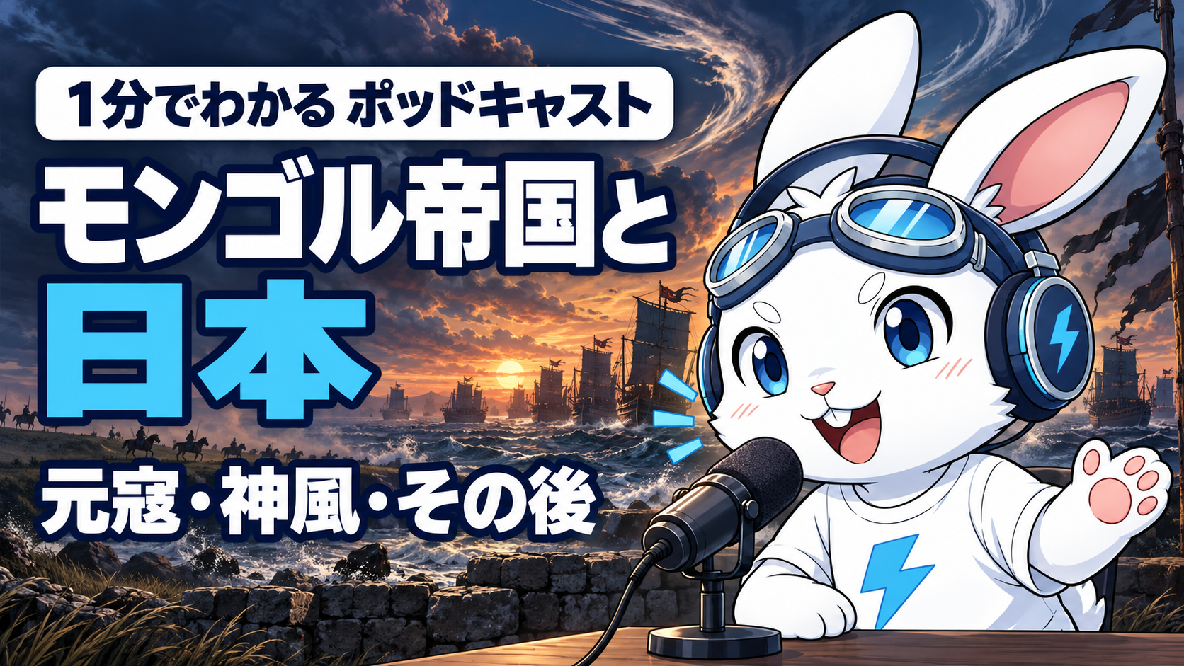 1分でわかるポッドキャスト「モンゴル帝国と日本」